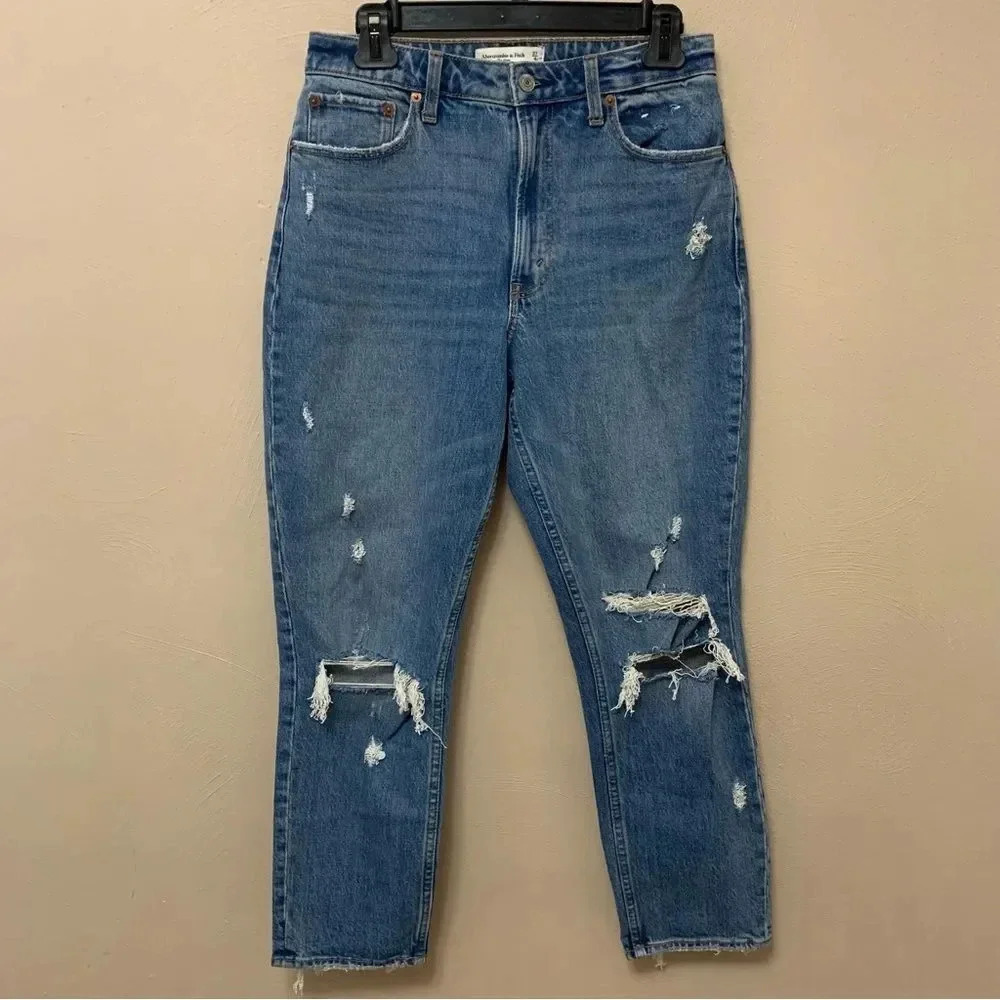 Abercrombie & Fitch The Mom High Rise Curve Love Jeans Size 27 Size 4